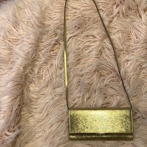Michael Kors Gold Wallet Crossbody Bag